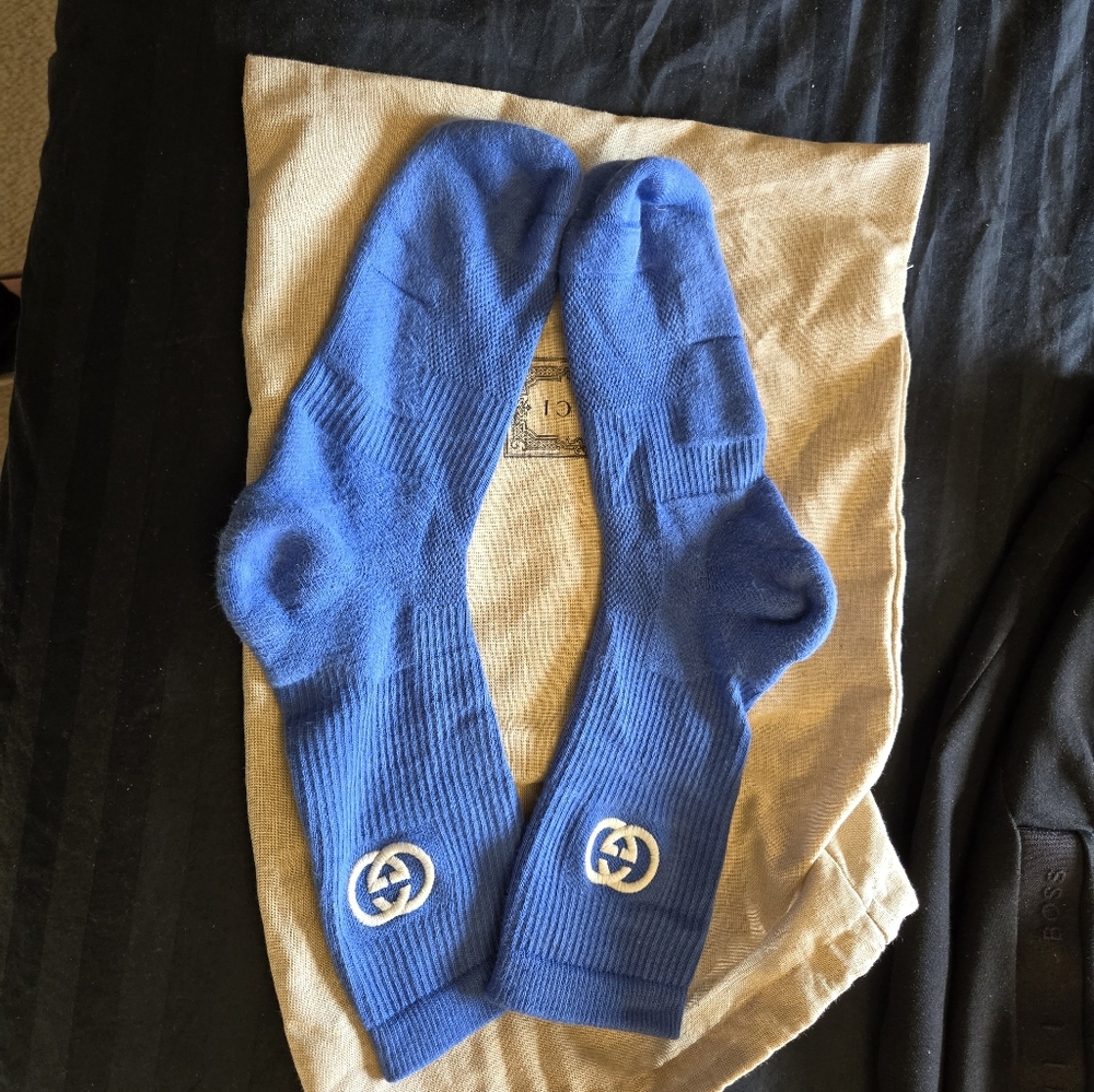 Cotton blend socks with interlocking G